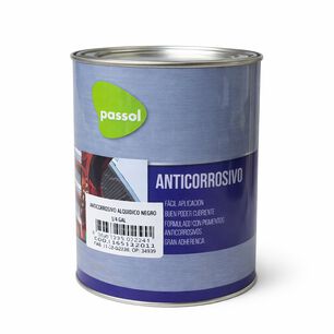 Anticorrosivo Alqu&iacute;dico Negro 1/4 Galon Passol