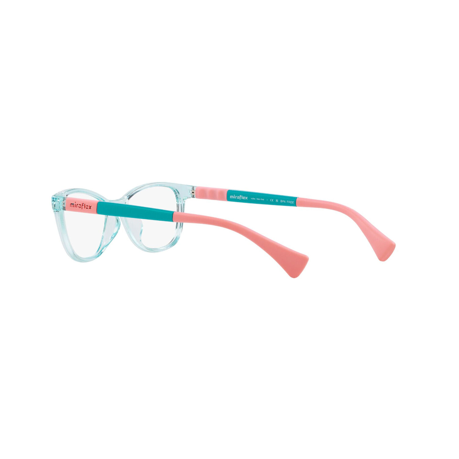 Lentes &Oacute;pticos Turquesa Rosa Miraflex Para Ni&ntilde;os image number 4.0