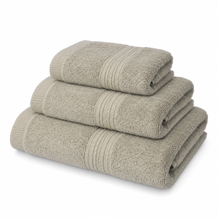 Juego Toallas De Ba&ntilde;o Beige Azhome / 3 Toallas 90X170CM-74X140CM-50X80CM