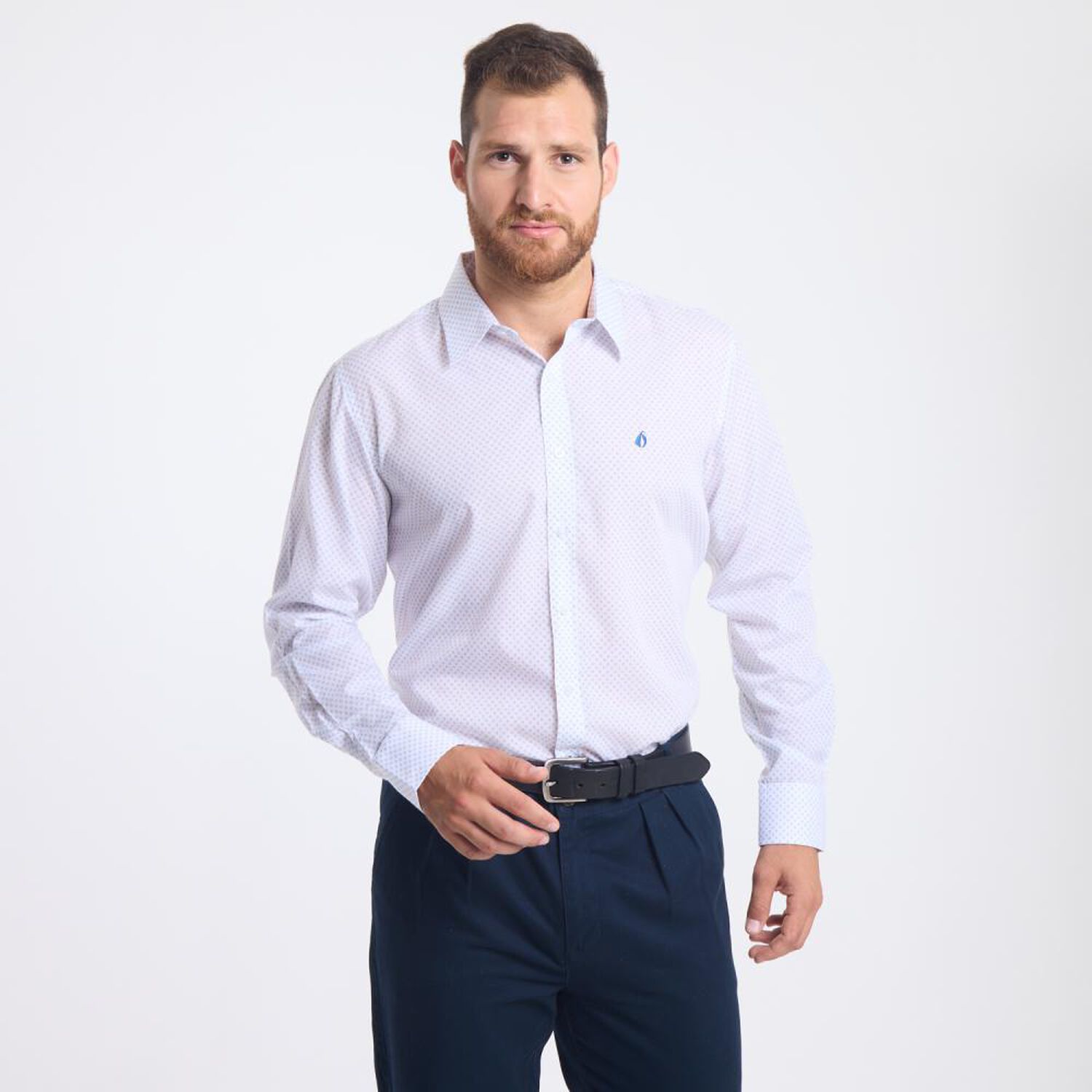 Camisa Estampada Regular Manga Larga Hombre Herald image number 0.0