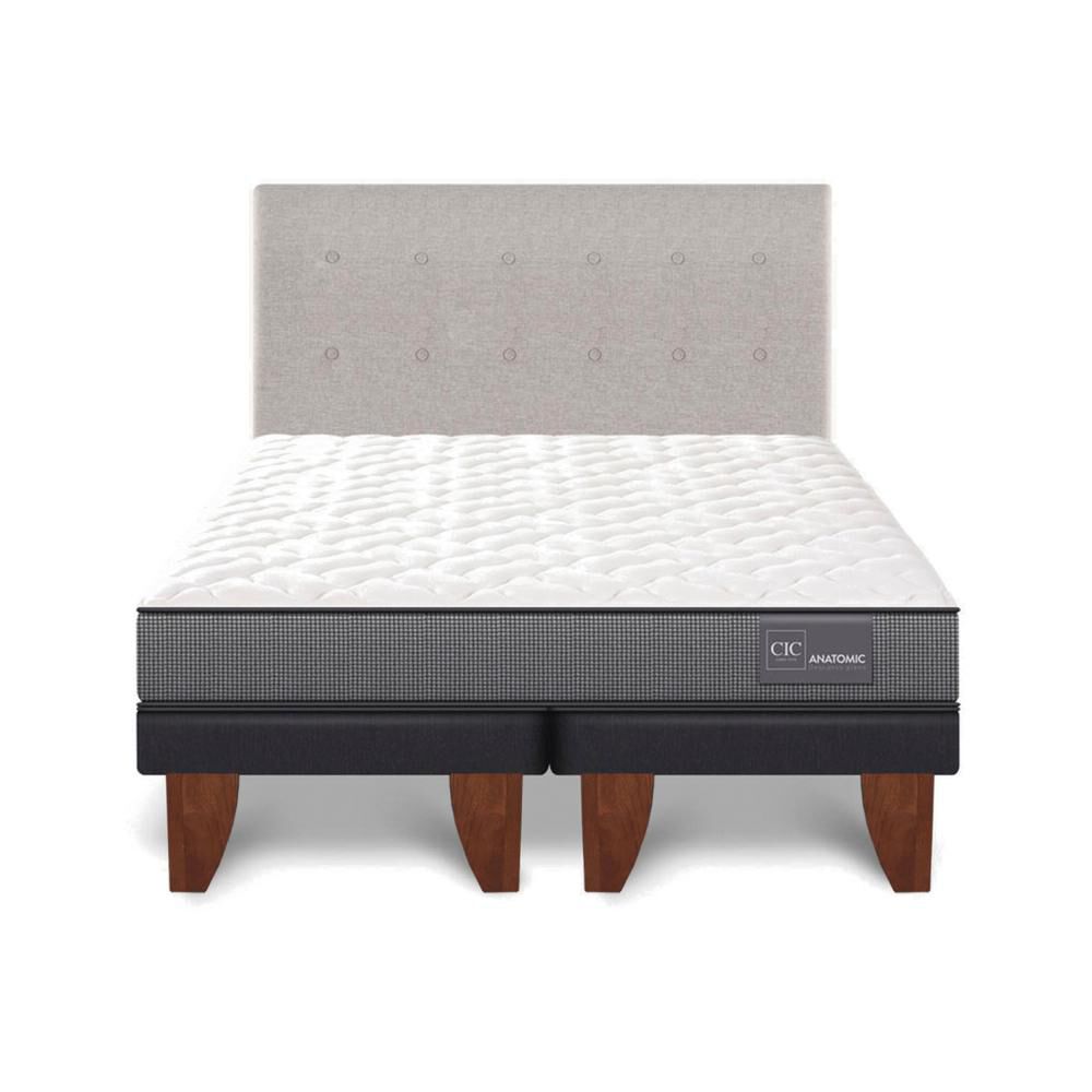 Cama Europea Cic Anatomic / King / Base Dividida + Respaldo image number 0.0
