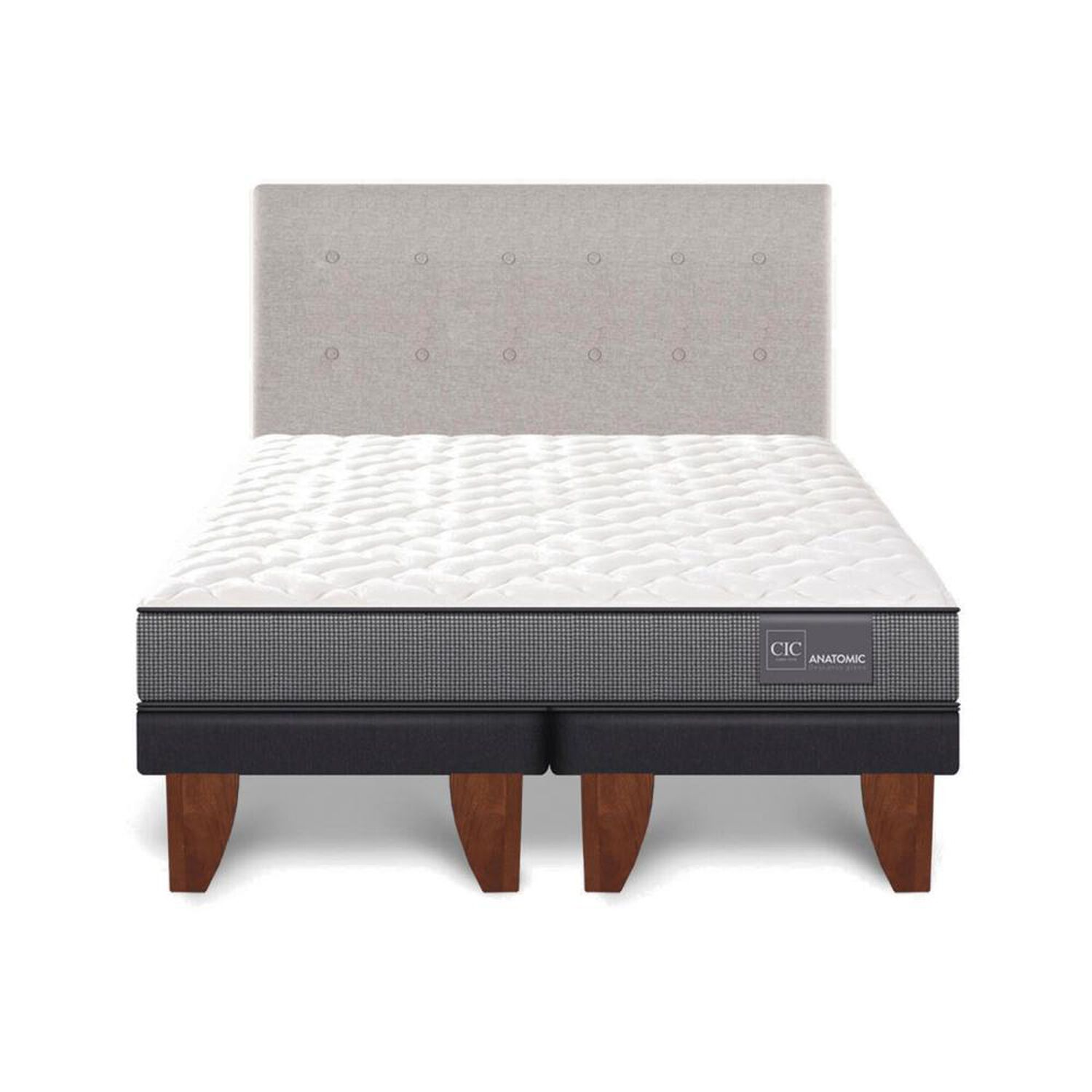 Cama Europea Cic Anatomic / King / Base Dividida + Respaldo image number 0.0
