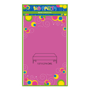 Mantel Fucsia 137x274 Cm Big Party
