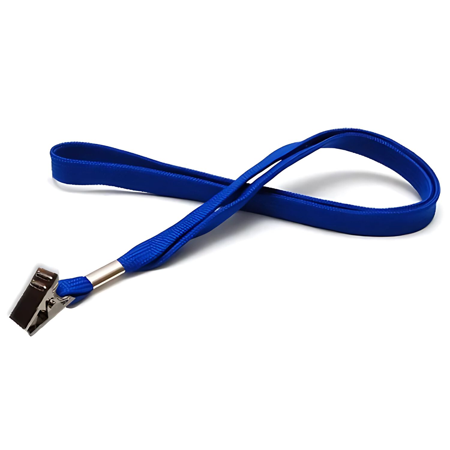 Pack 100 Cintas Porta Credencial Azul Apretador Metal - Ps image number 0.0