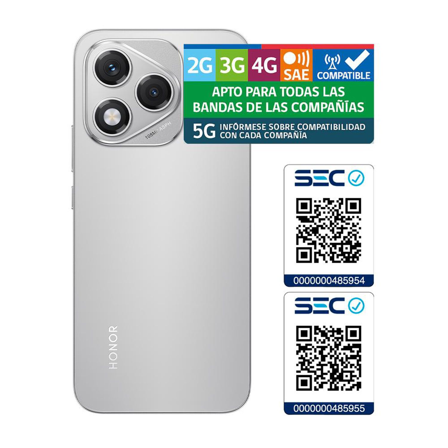 Smartphone Honor 400 Lite / 5G/ 256 GB / Silver / Liberado image number 10.0