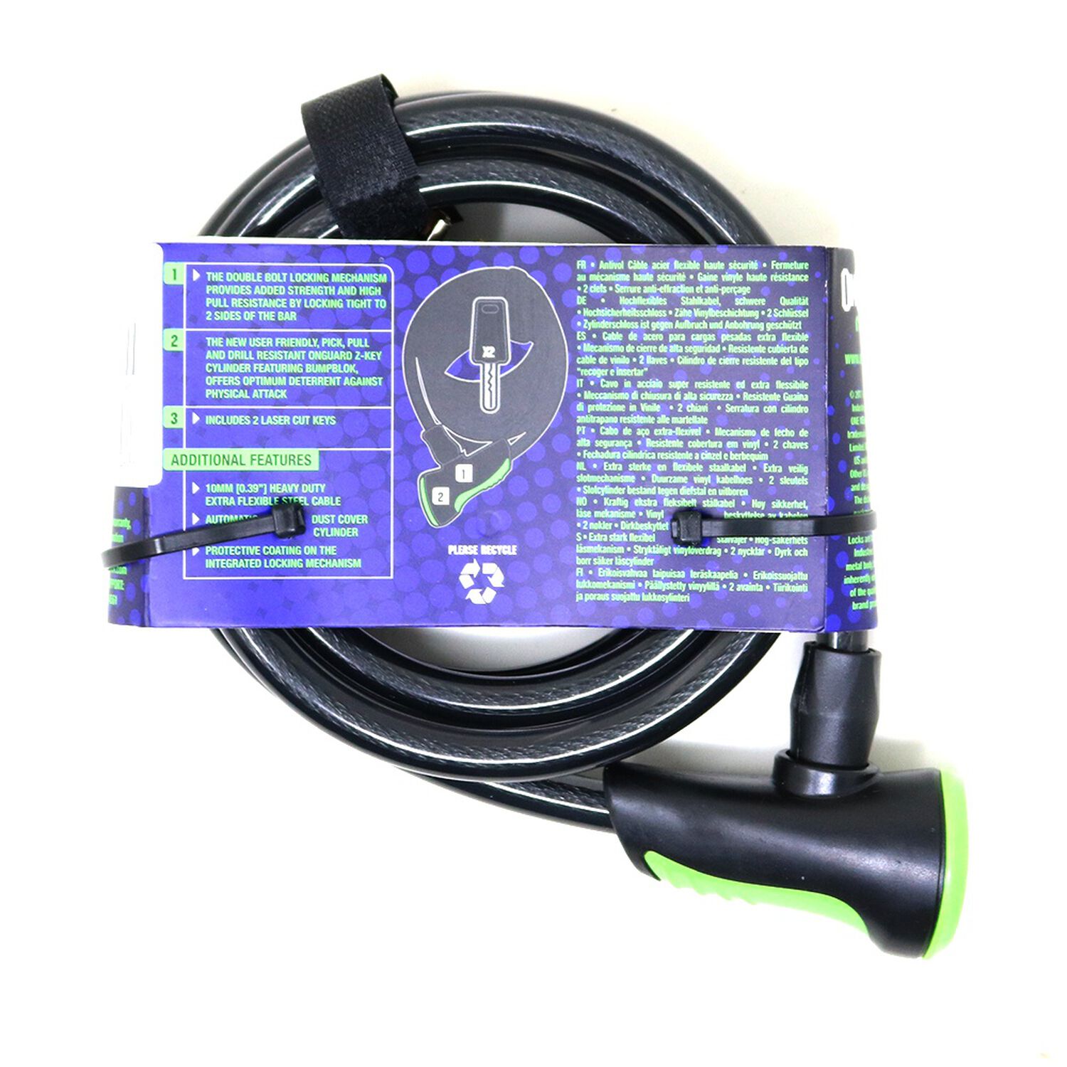 Candado Onguard Llave Espiral Ns 180cmx10mm image number 4.0
