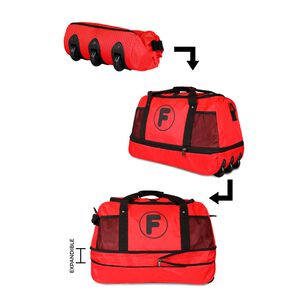 Bolso Mochila Con Ruedas Goliat Rojo + Candado Fila