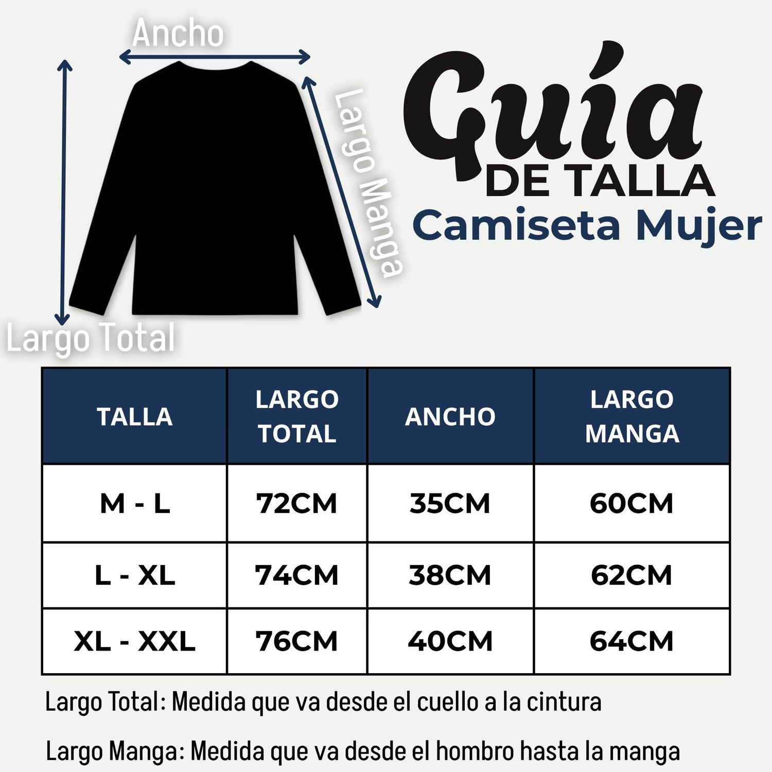 Camiseta Polera Polar Primera Capa Negro Manga Larga Mujer image number 2.0