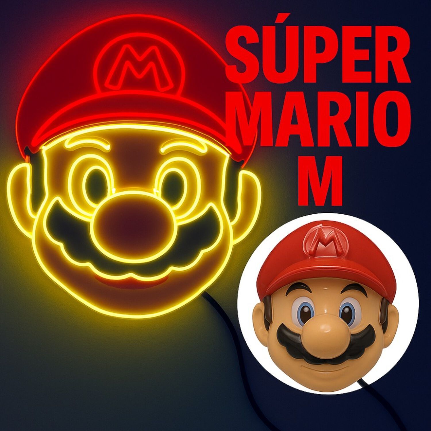 M&aacute;scara Accesorio Cosplay De Super Mario Led Para Fiesta image number 6.0