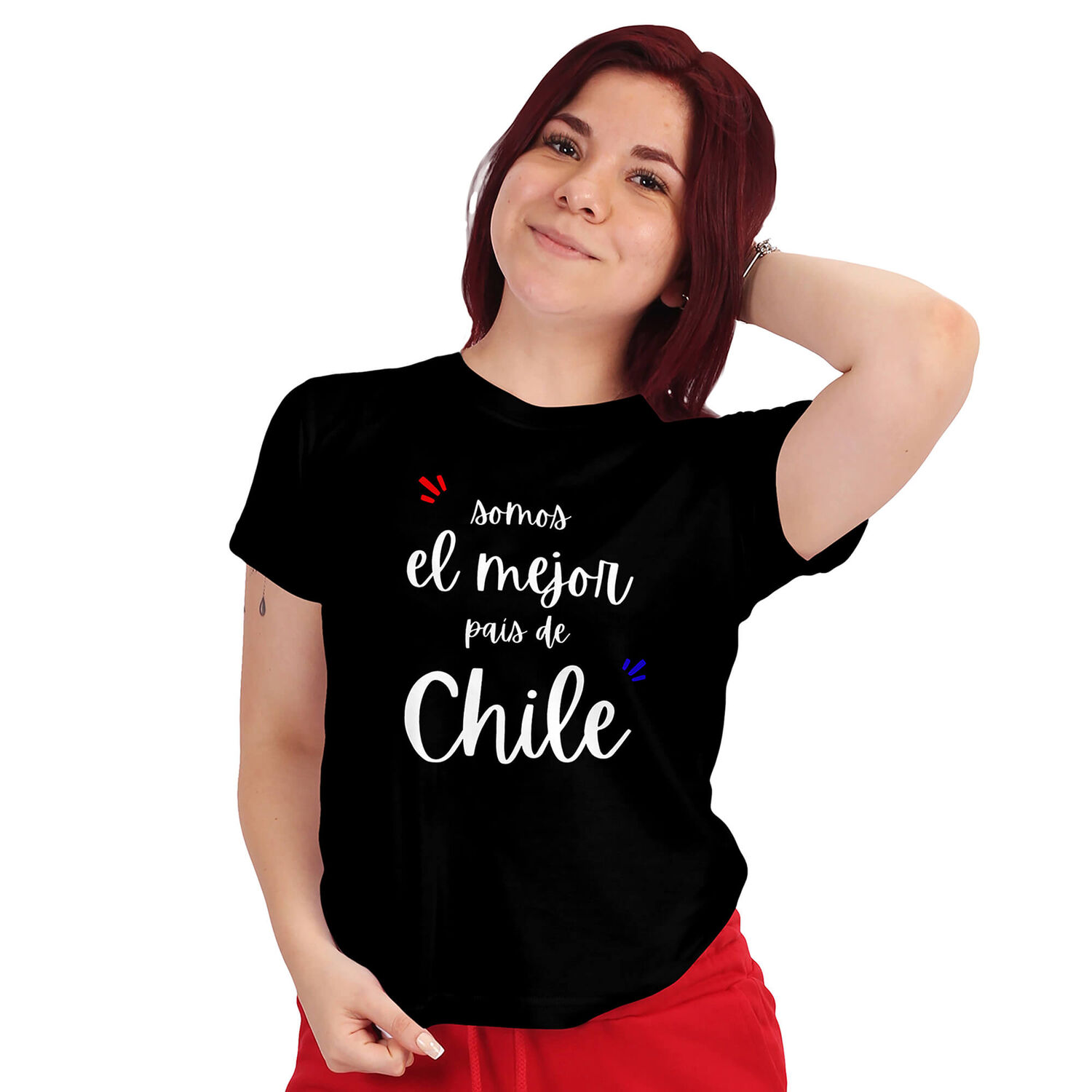 Polera Mujer Dise&ntilde;o Frases Chilenas Fiestas Patrias D17 image number 0.0