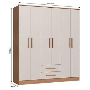 Cl&oacute;set Vekka Home New Pequim / 6 Puertas / 2 Cajones