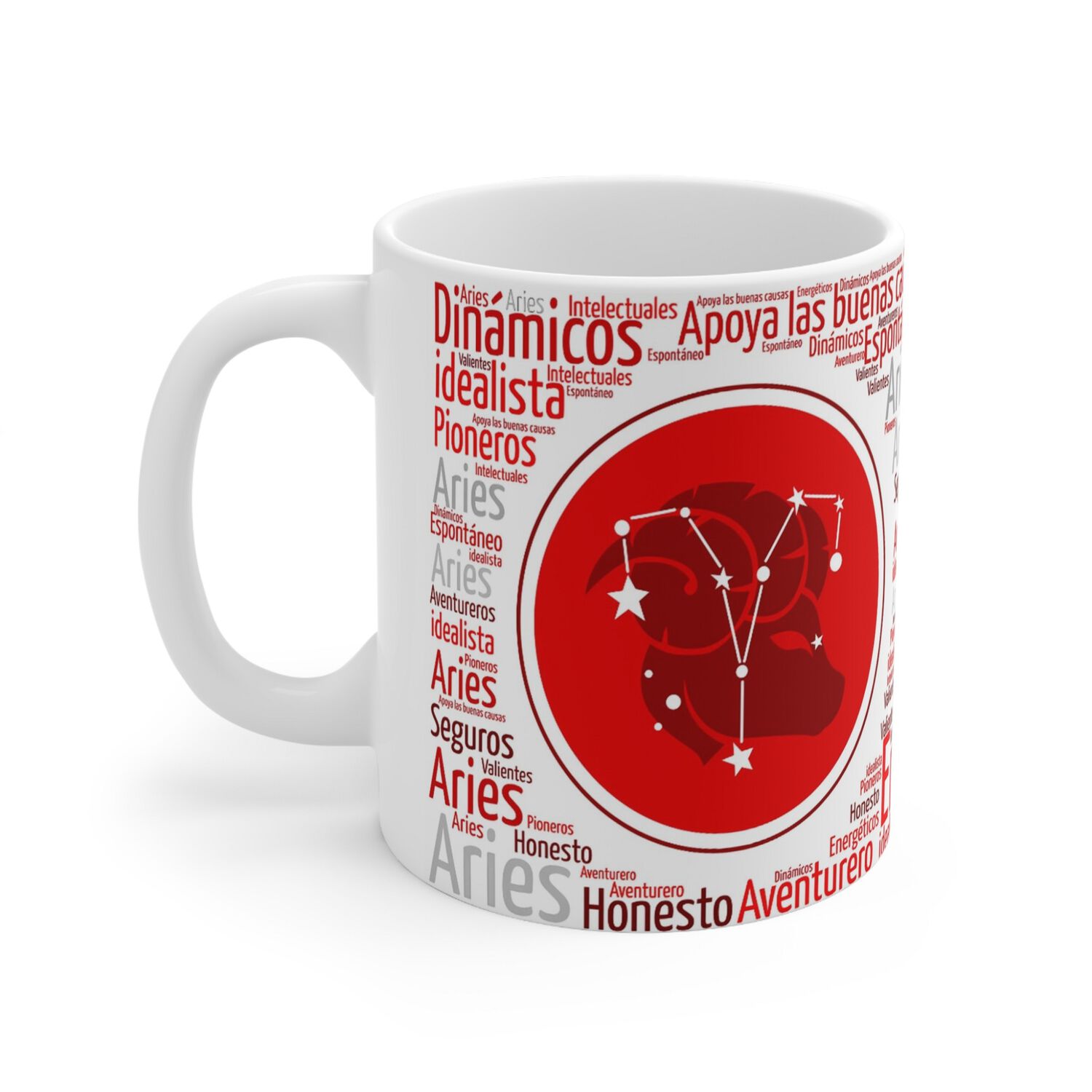 Taza Signo Zodiacal Aries - Cer&aacute;mica Hor&oacute;scopo Astrolog&iacute;a Regalo image number 0.0