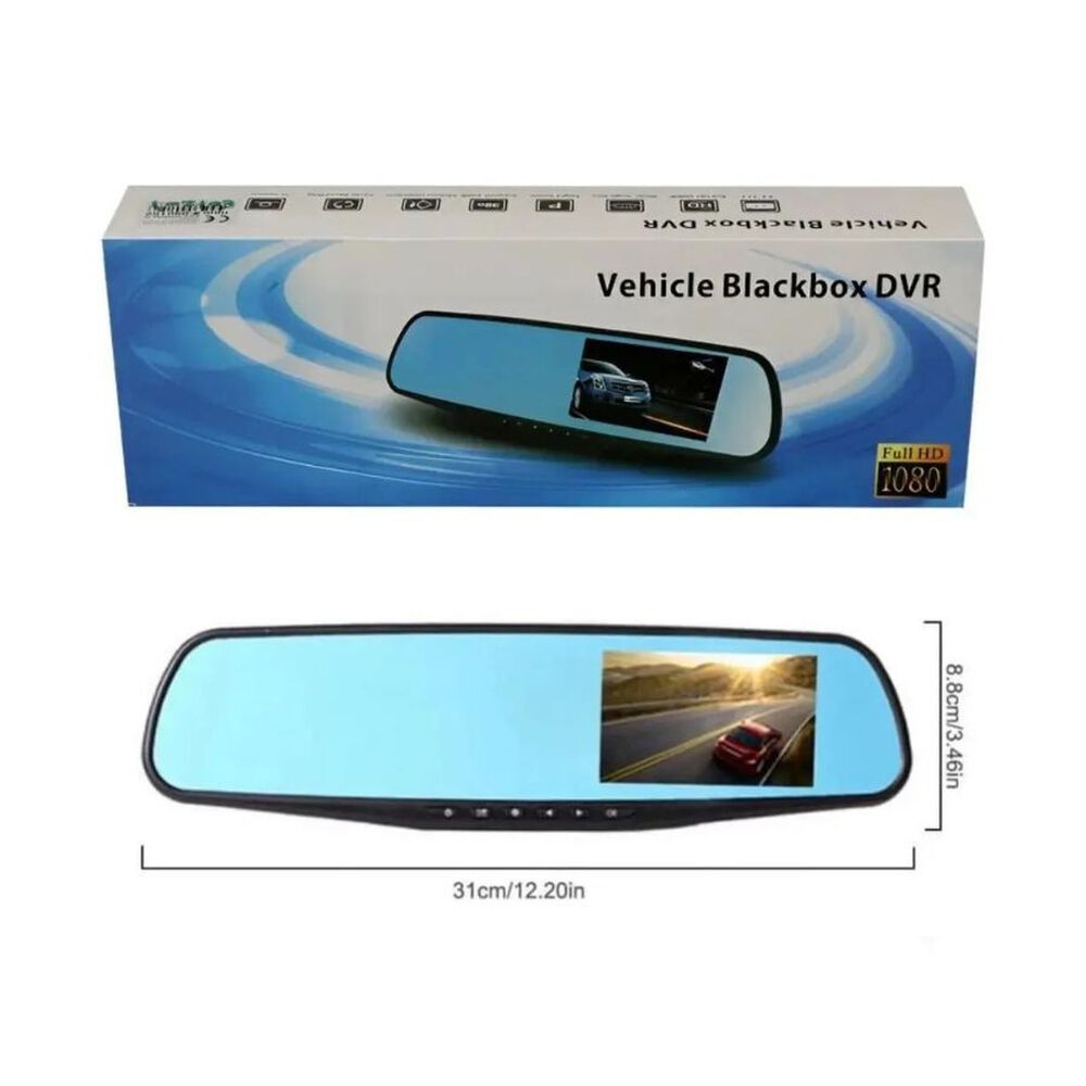 C&aacute;mara Retrovisor Auto Full Hd 1080p Espejo image number 2.0