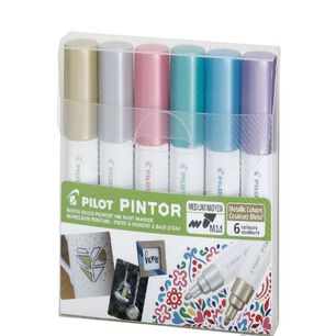 Pintor Set Colores Metalizados Punta Media
