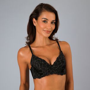 Sosten Encaje Glam Gold Flores Mujer 25472-2