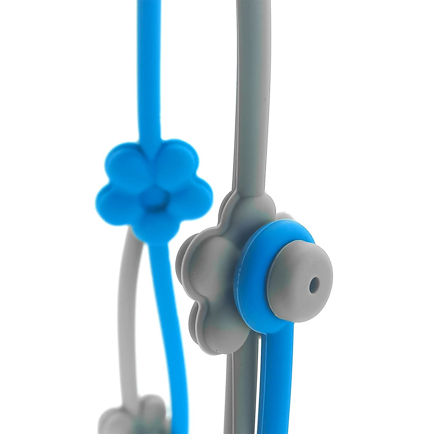 Correas De Silicona Para Juguetes Azul Y Gris image number 3.0