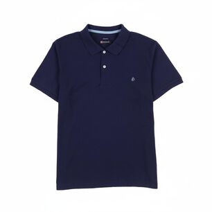 Polera B&aacute;sica Lisa Regular Manga Corta Cuello Piqu&eacute; Hombre Herald