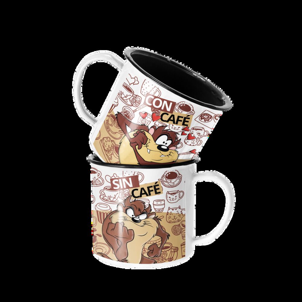 Taza Enlozada Lechera Demonio De Tazmania Con Y Sin Cafe image number 0.0