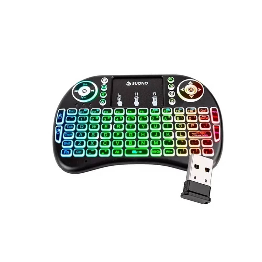 Mini Teclado Inal&aacute;mbrico Retroiluminado Smart Tv Backlit Luz image number 3.0