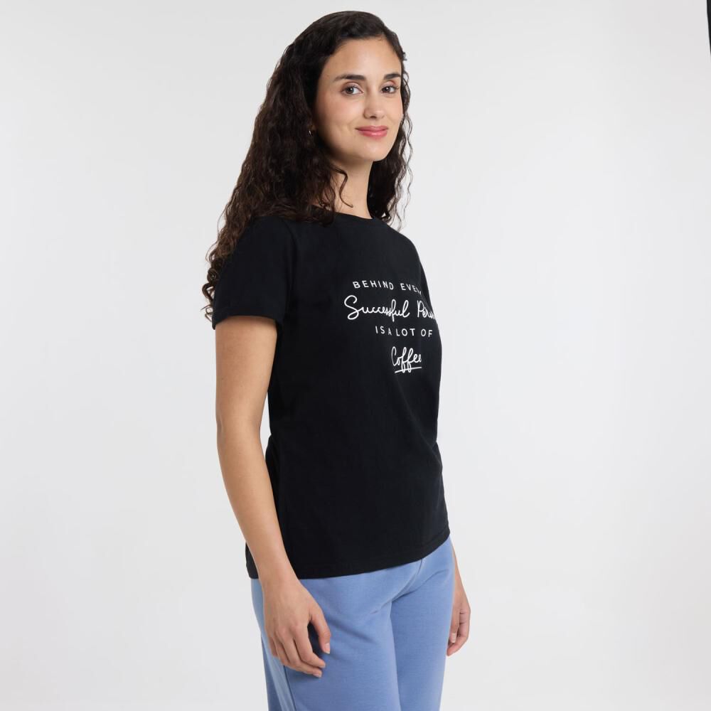 Polera Manga Corta Cuello Redondo Mujer Freedom image number 2.0