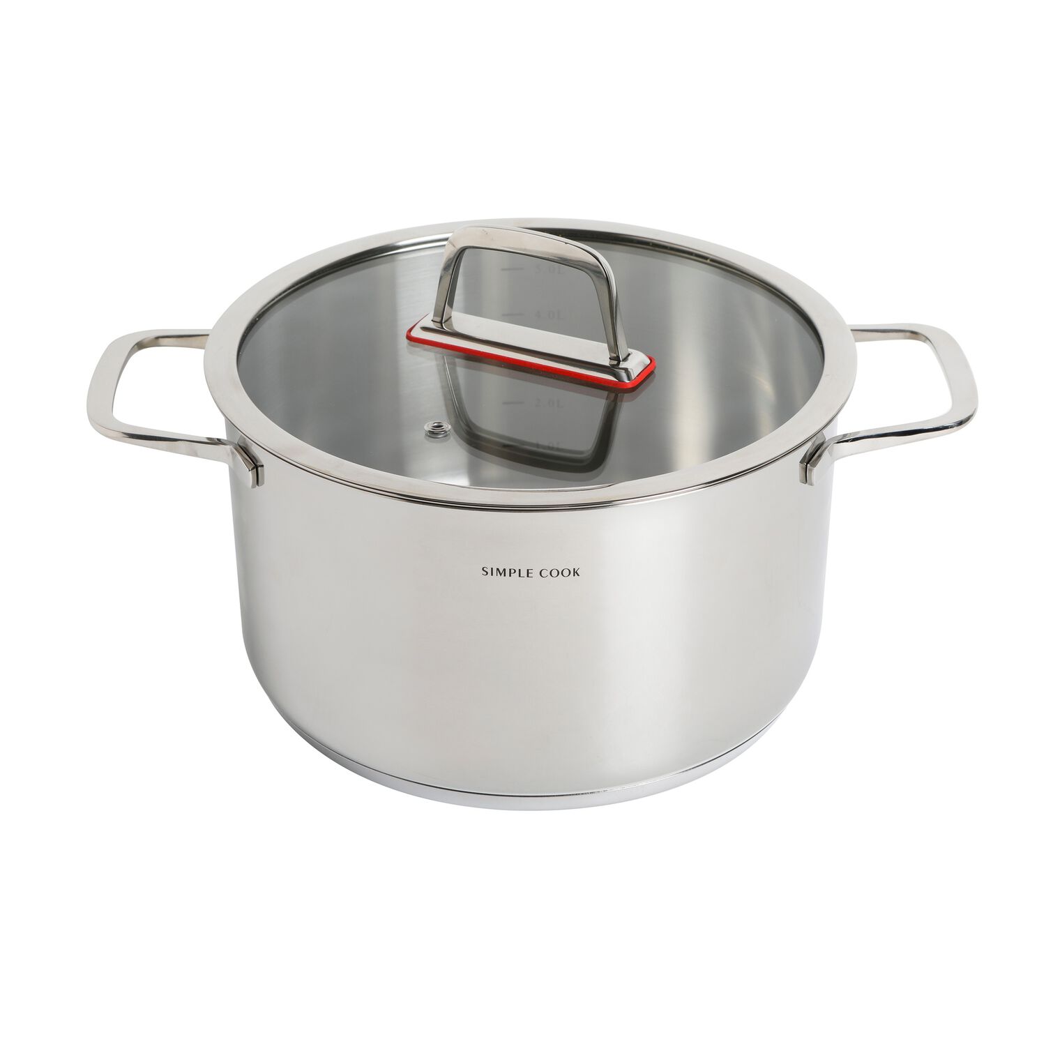 Bateria Simple Cook Burdeos 7pzs image number 1.0