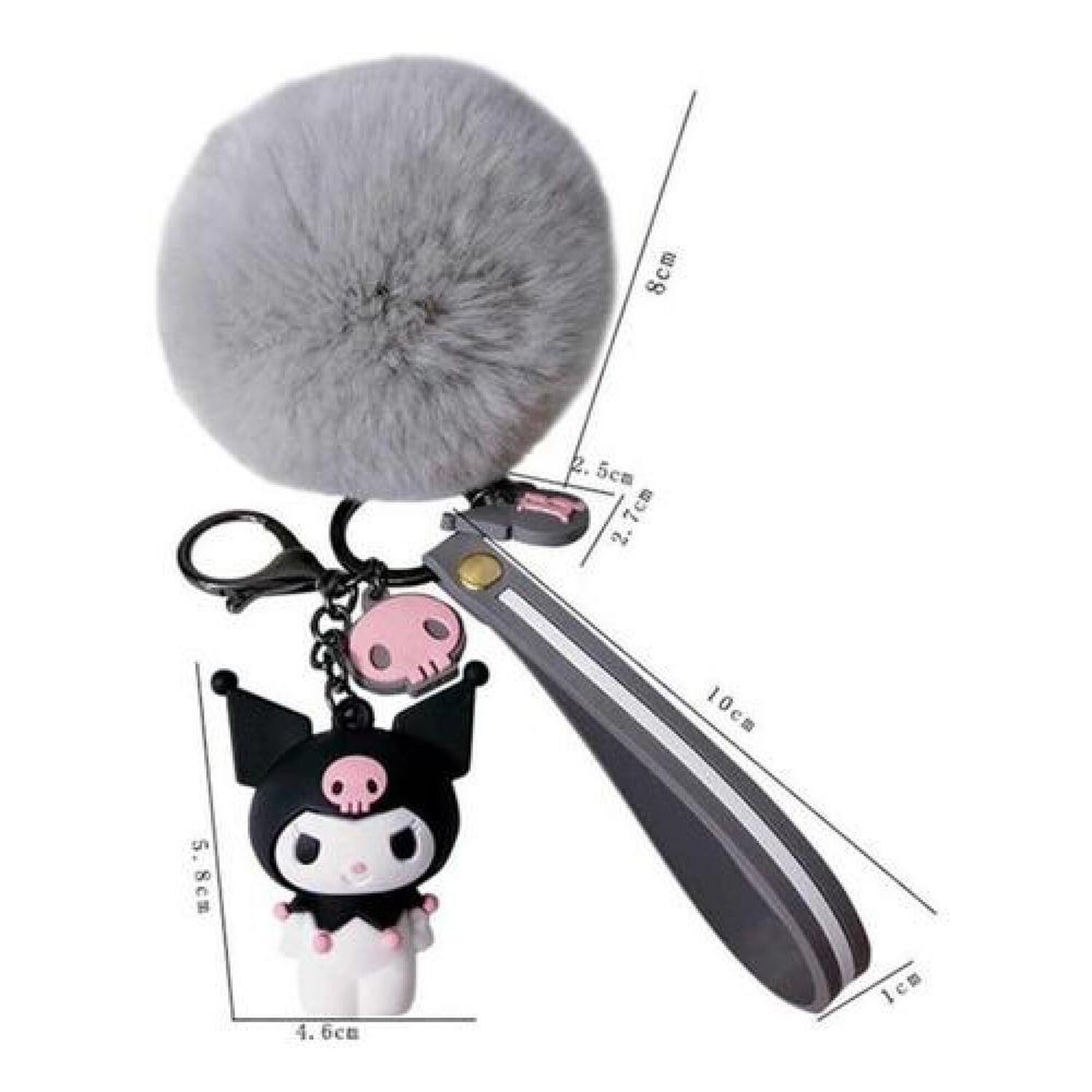 Llavero De Pompom Bebe Unicornio Kawaii image number 0.0