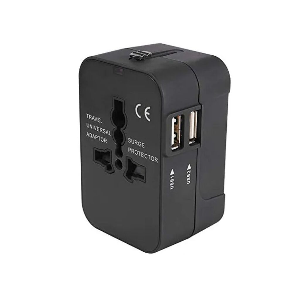 Adaptador Universal De Viaje Con Puertos Usb 4 Enchufes image number 0.0