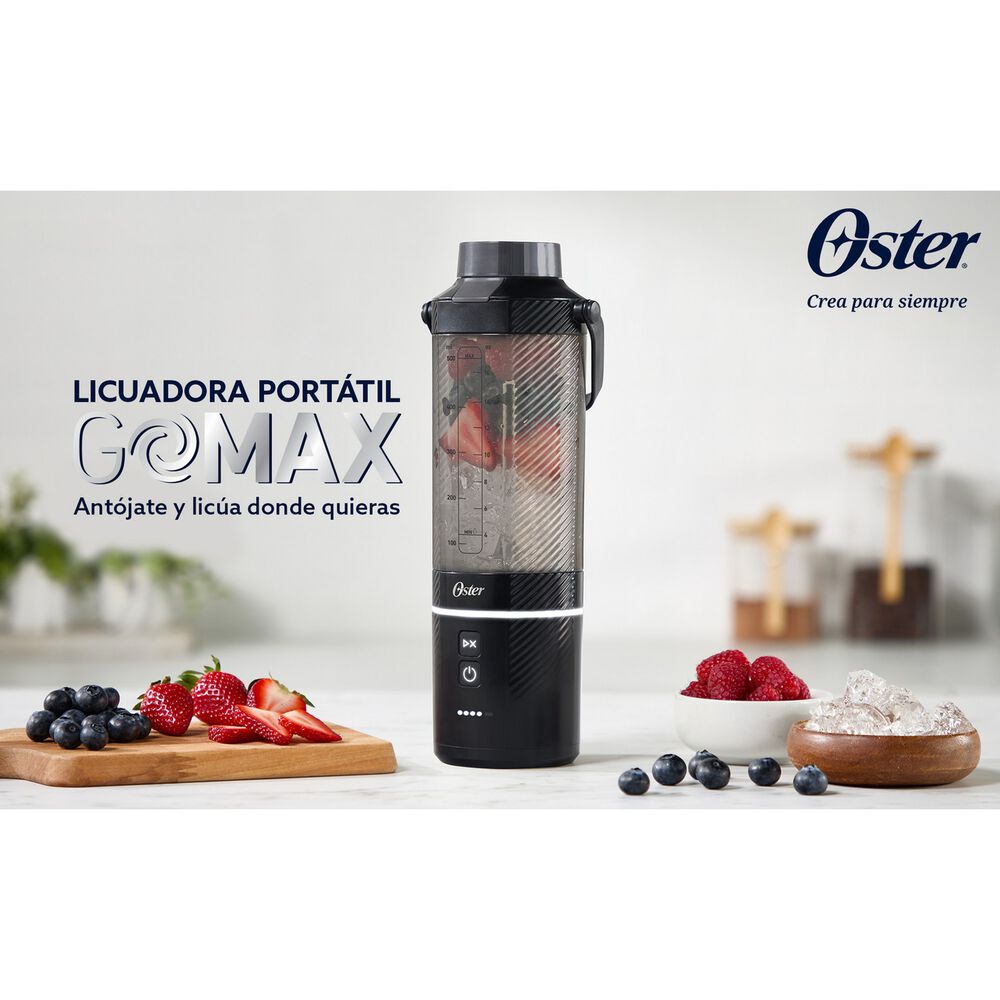 Licuadora Portatil Recargable Usb-c Oster Gomax 590 Ml Negro image number 5.0