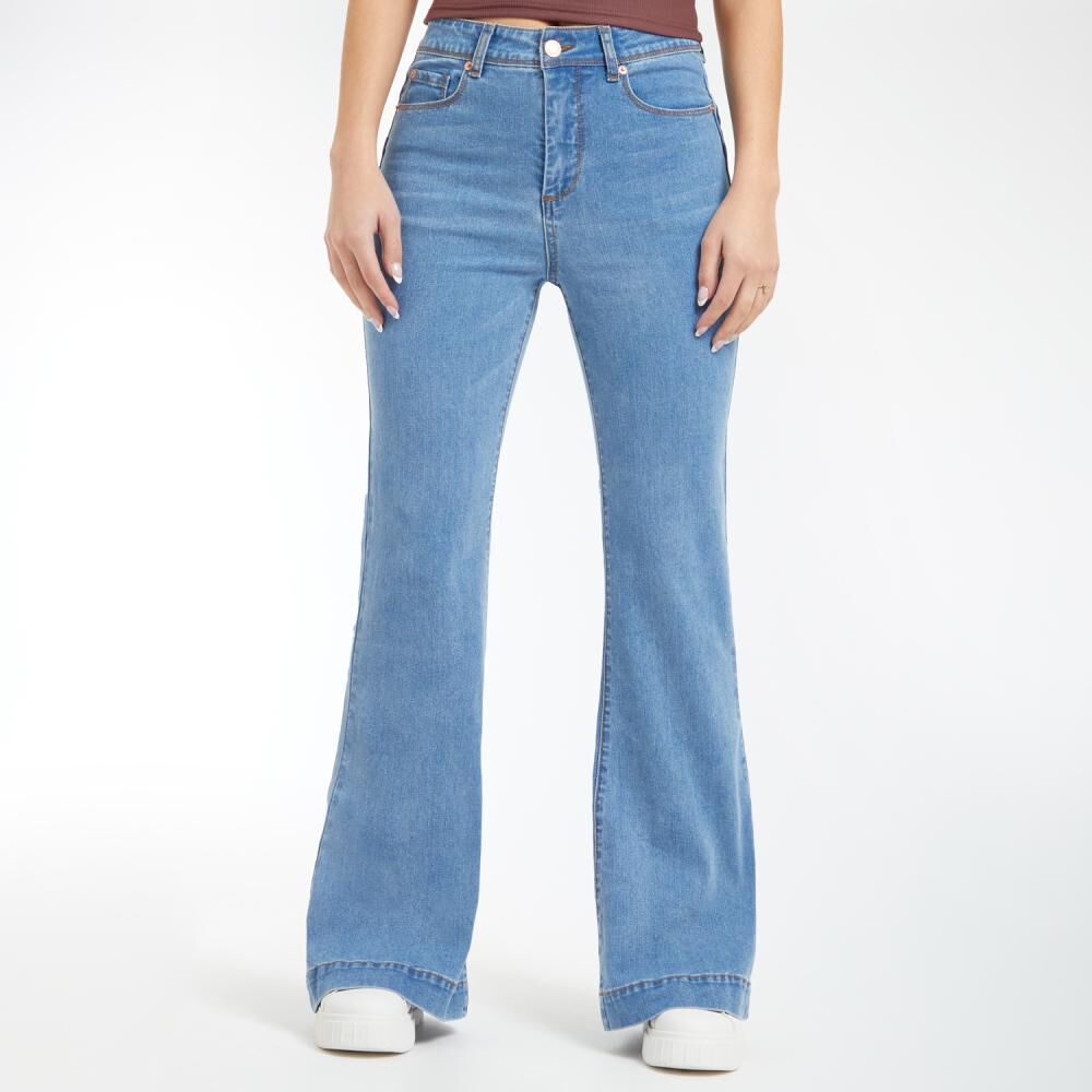 Jeans Tiro Alto Flare Mujer Freedom image number 0.0