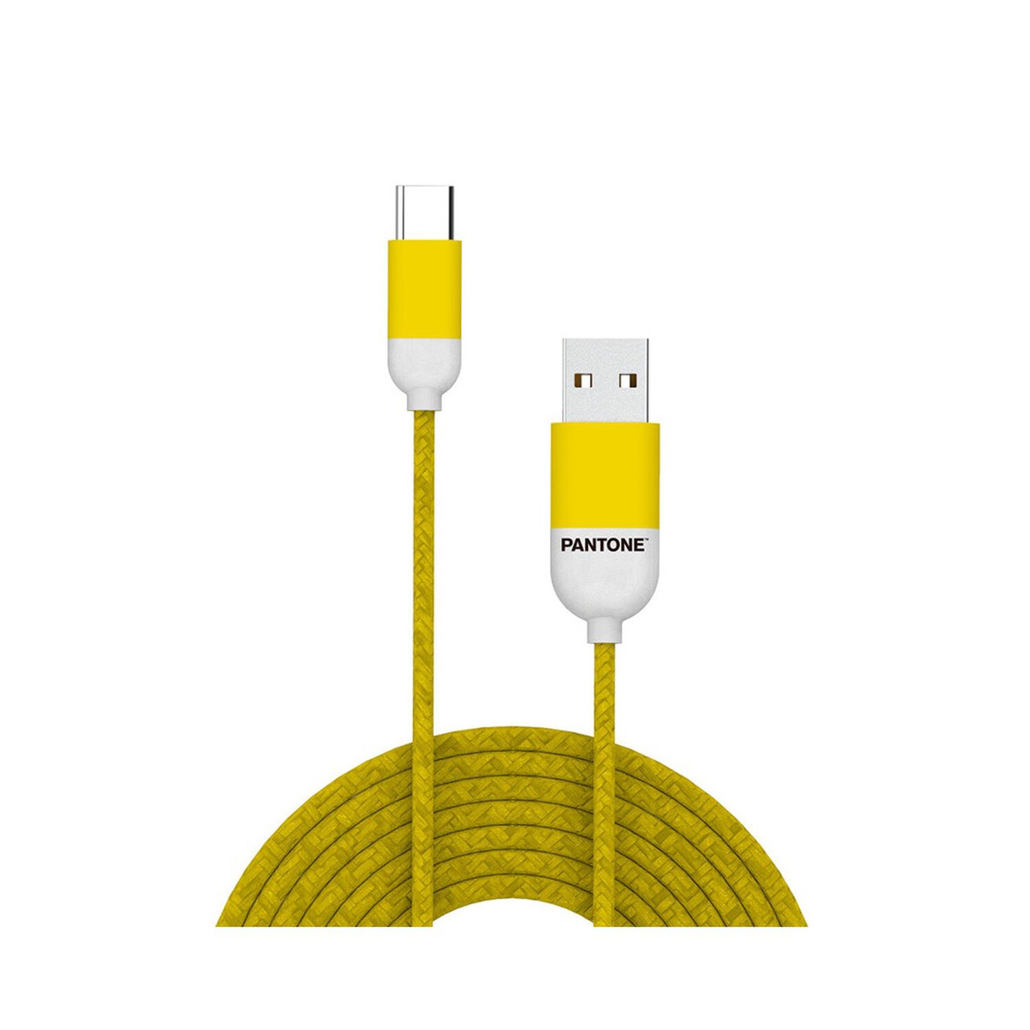 Cable De Datos Type-c Reforzado Pantone Android Auto Yellow image number 2.0