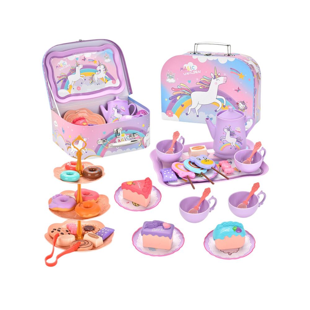 Maleta Juguete Unicornio Con Set T&eacute; Infantil Cocina image number 0.0