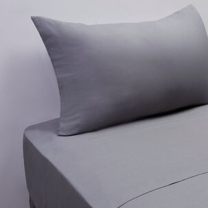 Juego De S&aacute;banas 1.5-188 Hilos Gris