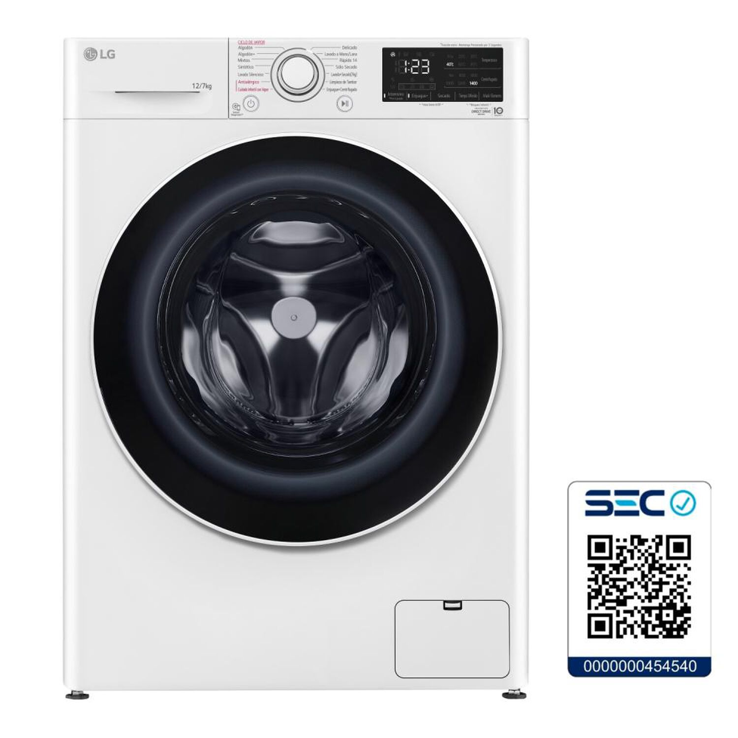 Lavadora Secadora LG WD12WVC5S6 / 12 Kg / 7 Kg image number 10.0