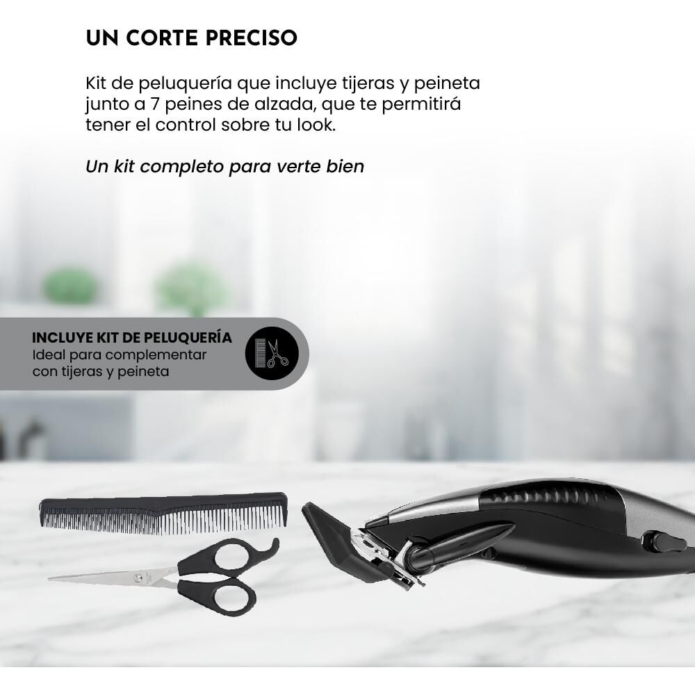 Corta Pelo Siegen Clipper SG-8200C01 Accesorios + 7 peines image number 4.0