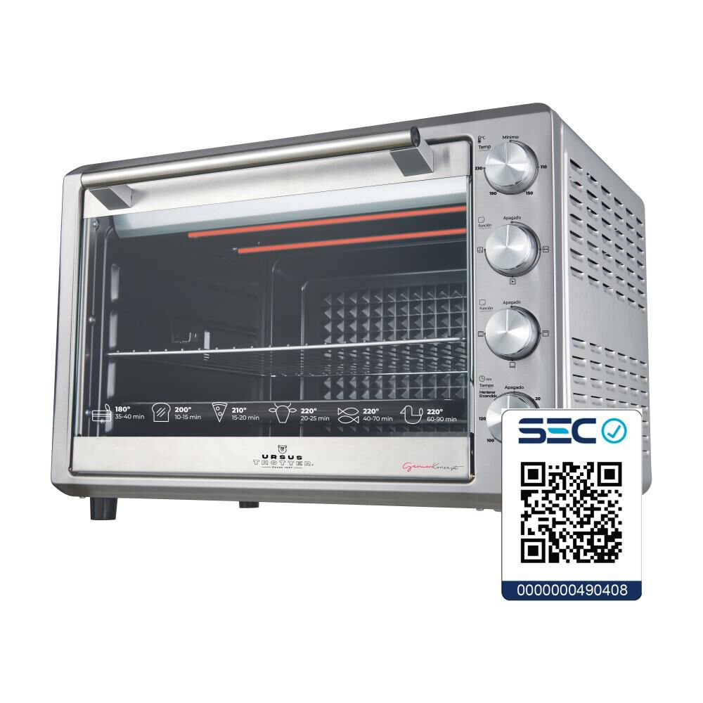 Horno Eléctrico Ursus Trotter UT-Backofen Pro-i 80l  / 80 Litros / 2200 W image number 8.0