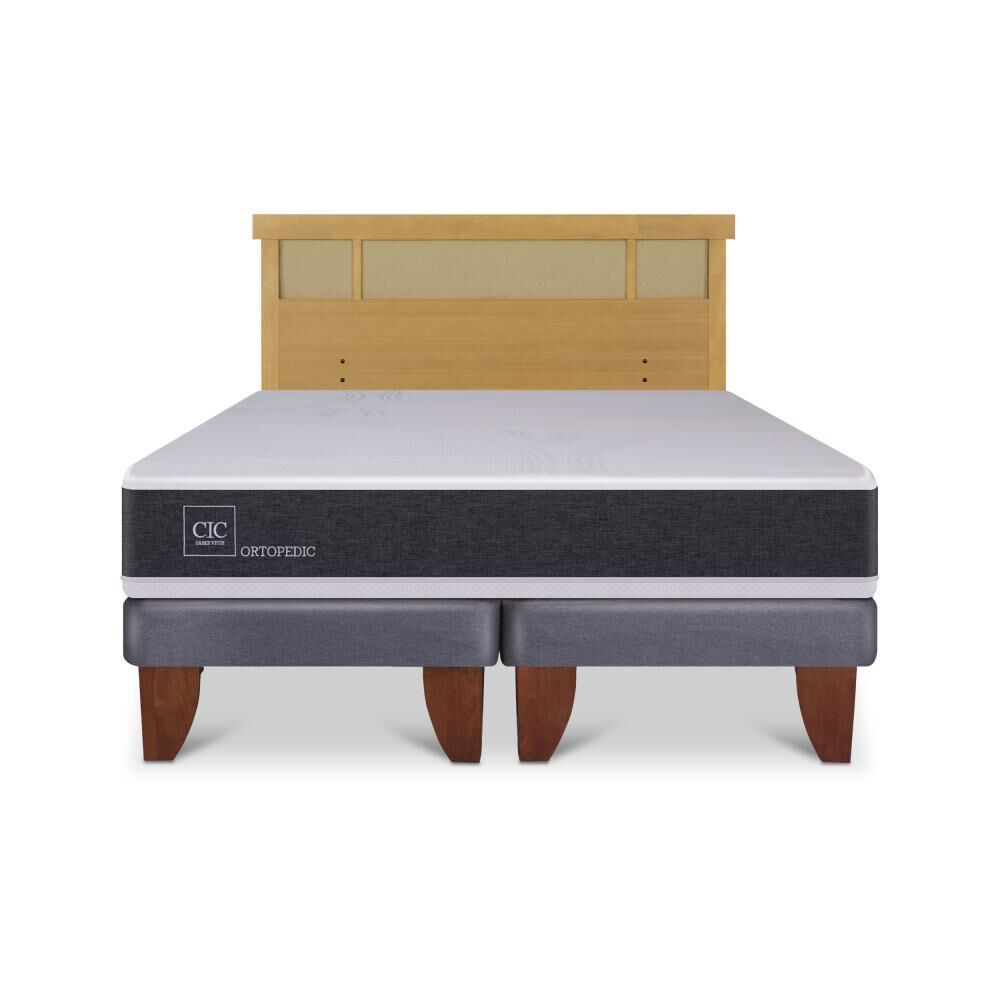 Cama Europea Cic Ortopedic / King / Base Dividida + Respaldo image number 0.0