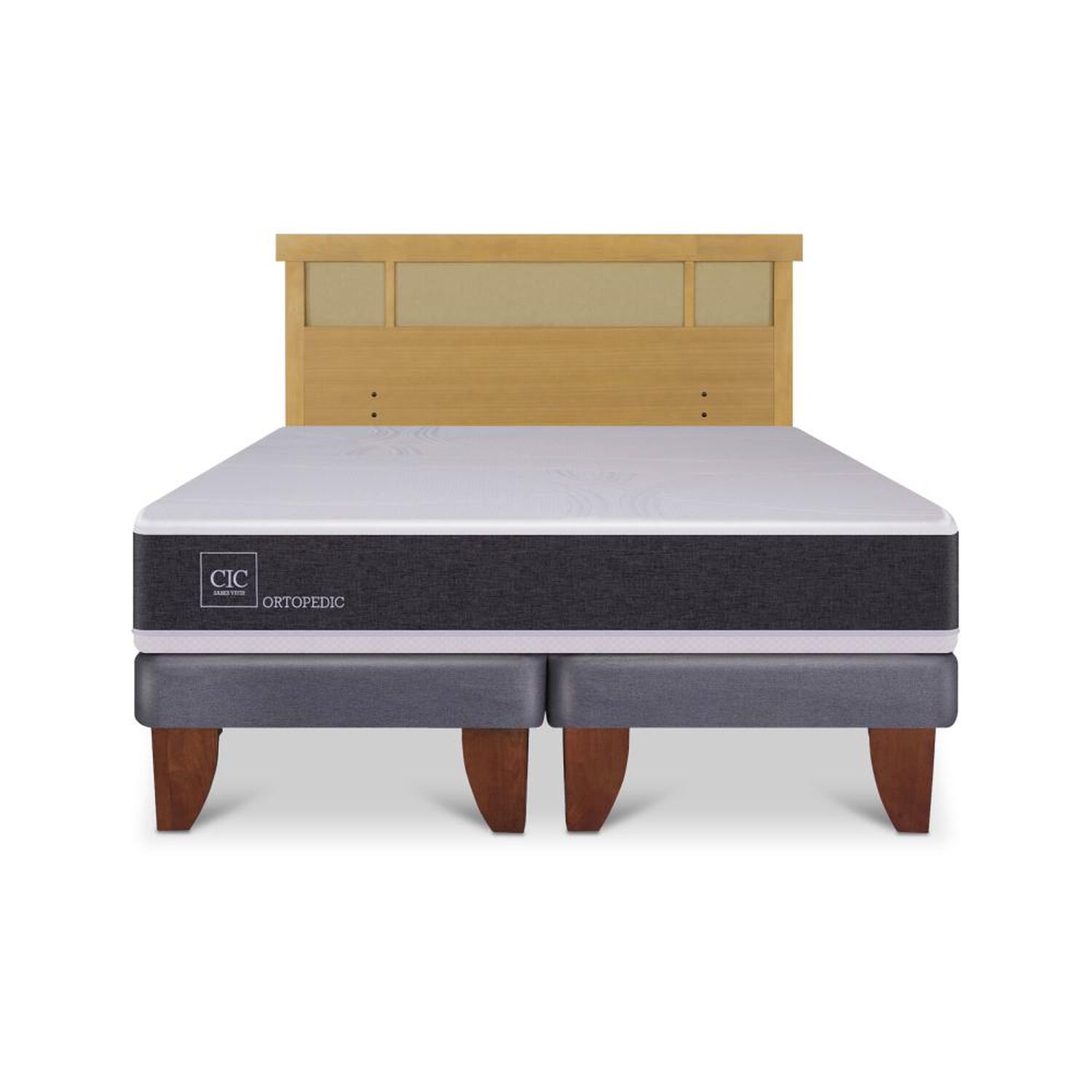 Cama Europea Cic Ortopedic / King / Base Dividida + Respaldo image number 0.0