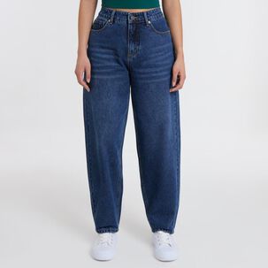 Jeans Tiro Medio Barrel Mujer Freedom