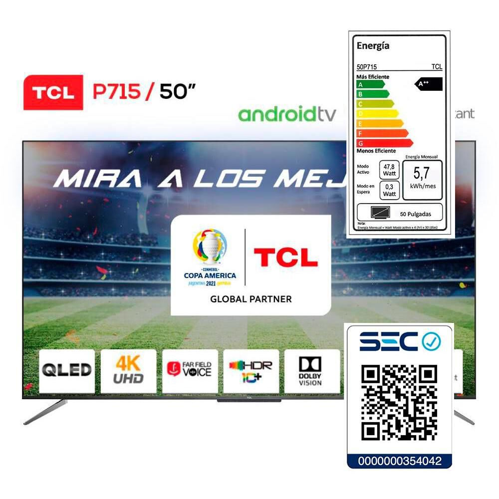 Led TCL 50P715 / 50" / Ultra HD 4K / Android Tv image number 7.0