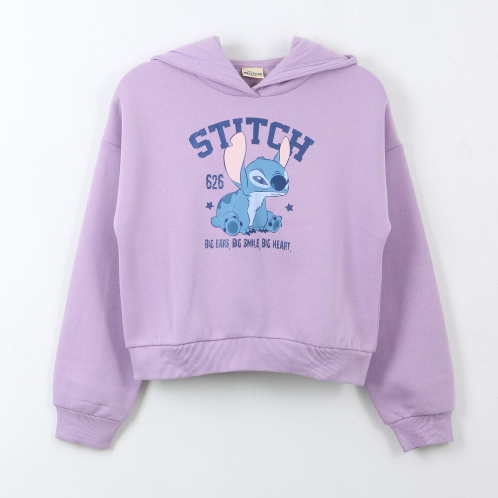 Poler&oacute;n Ni&ntilde;a Hoodie 626 Lilo & Stitch Rosado Disney image number 0.0