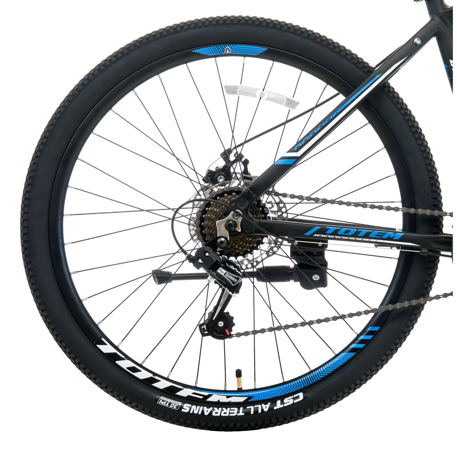 Bicicleta Totem Mtb Aro 26 Modelo Y660m Negro Azul image number 5.0