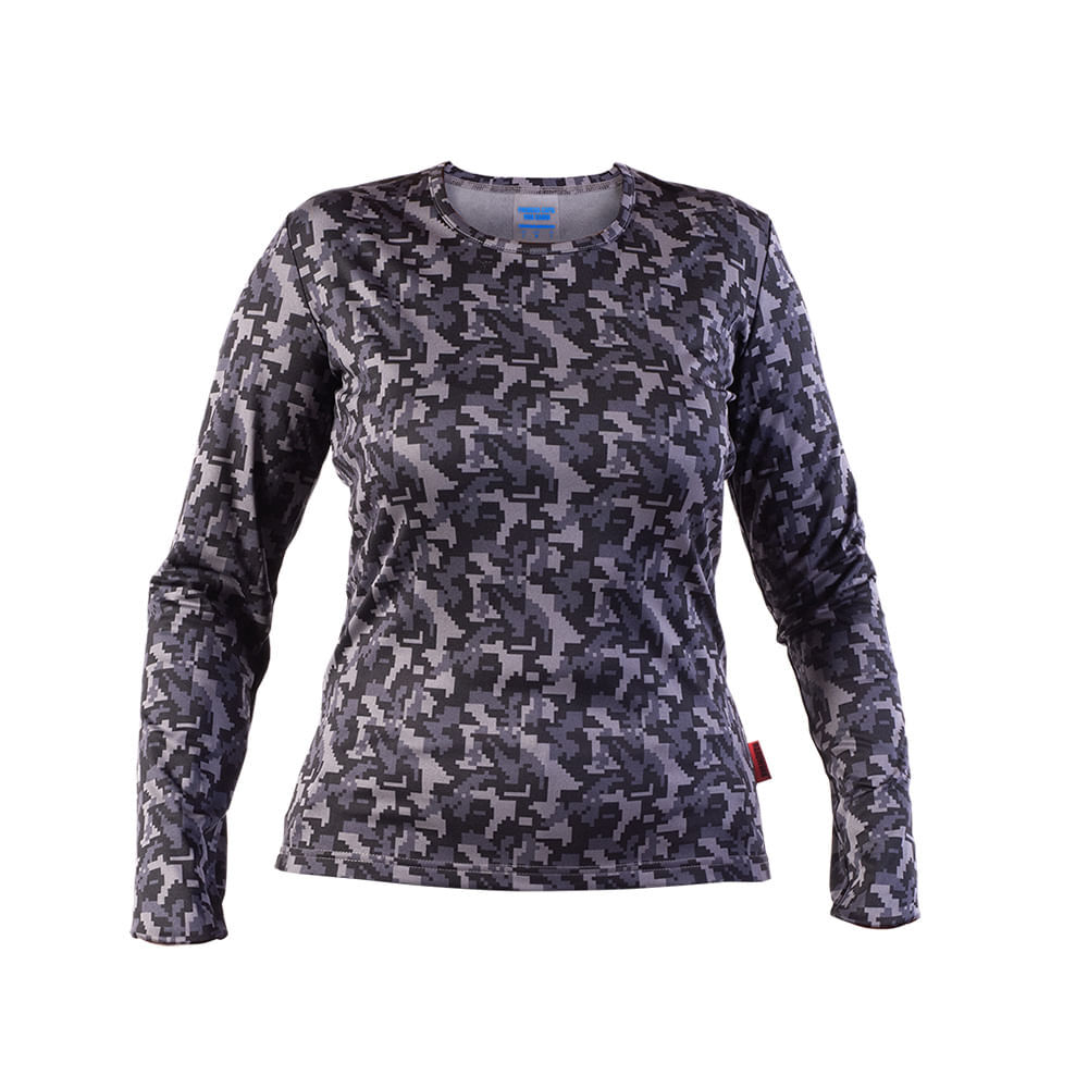 Camiseta Primera Capa Hw Hdx Camo Mujer Negro image number 0.0