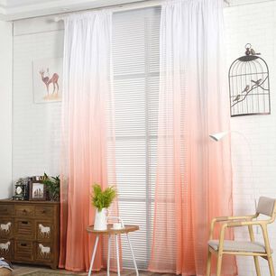 Pack De Visillo Degrade 140x220 Cm Salmon