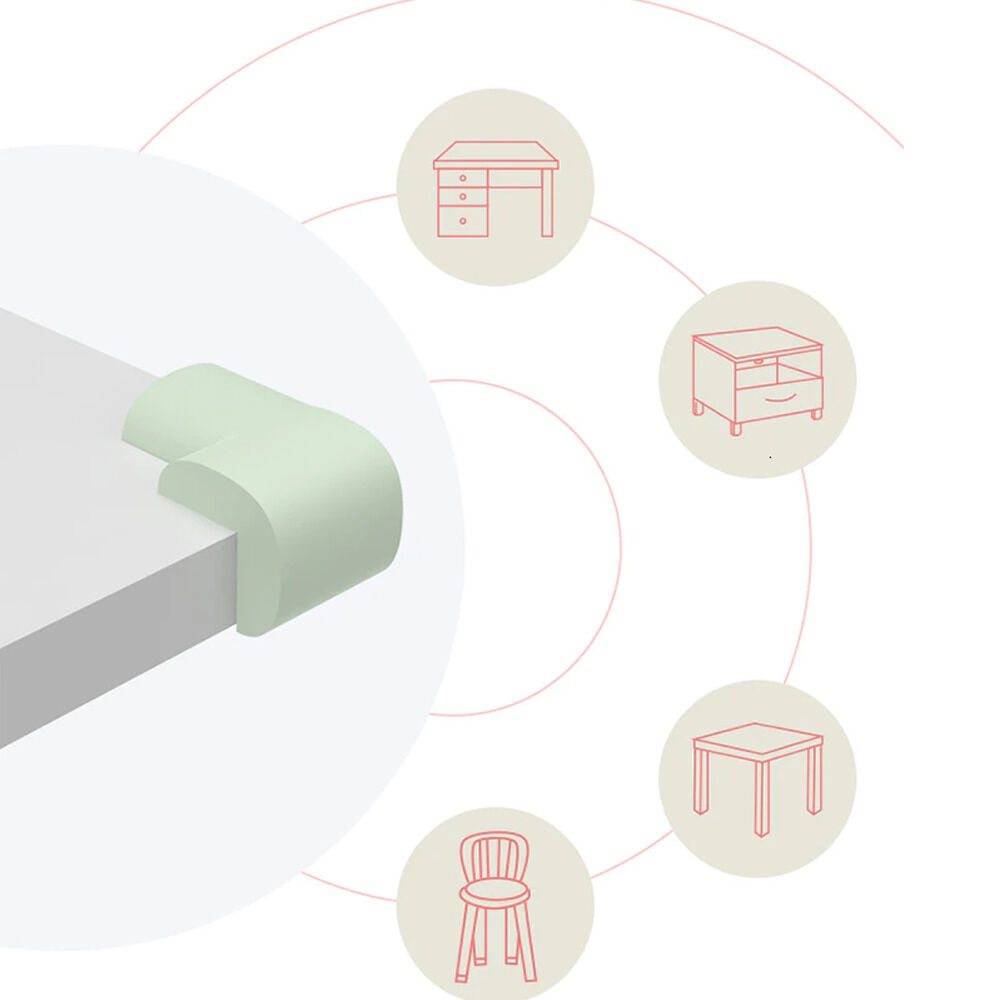 Pack 4 Esquineros Proteccion Bebe Antigolpes Goma Borde Mesa image number 2.0