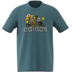 Polera Deportiva Manga Corta Hombre Estampado Adidas