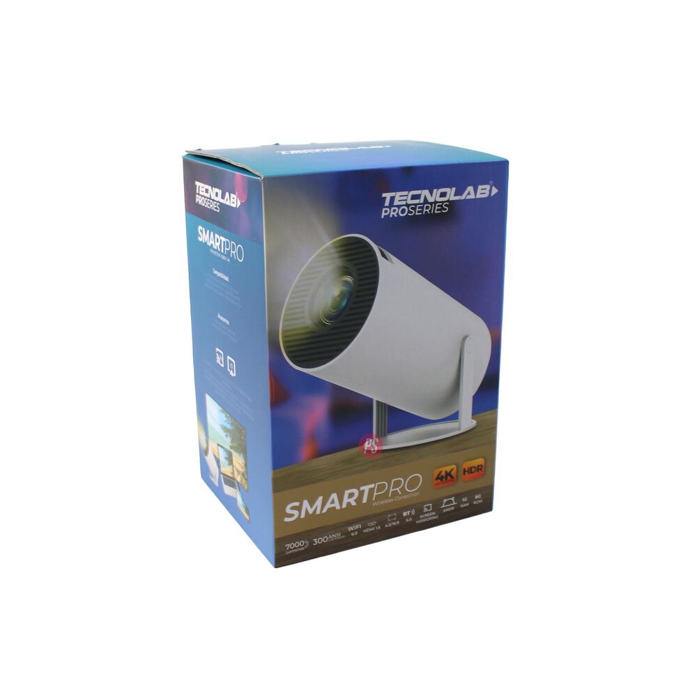 Proyector Smart Android 11 Wifi Bluetooth 7000lm 4k - Ps image number 4.0