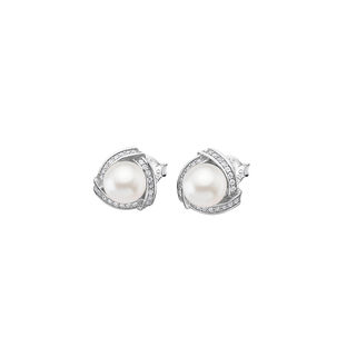 Aros Lp1928-4/1 Lotus Silver Mujer Pearls