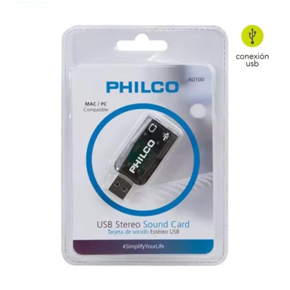 Tarjeta De Sonido Usb Adaptador De Audio Au100 image number 2.0