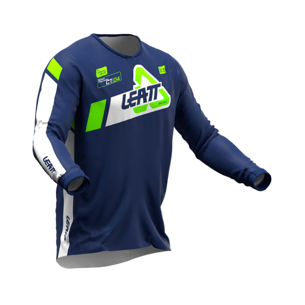 Kit Leatt Moto 3.5 Infantil Jersey Con Pantalón Azul image number 3.0