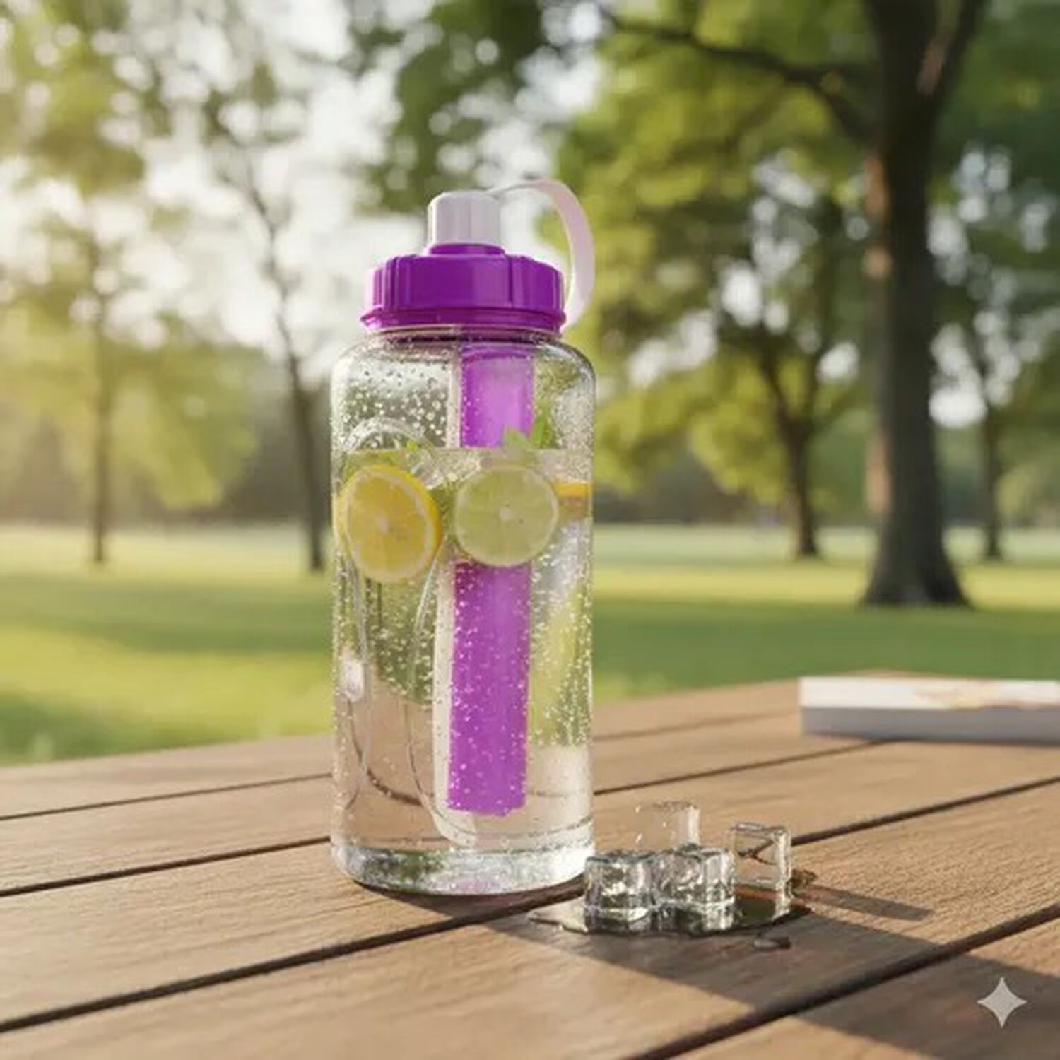 Botella Pote Contenedor De Agua Deportiva Camping Parque 2l image number 2.0
